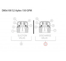 Valve assembly - discharge 277781059 Aplex 150 GPM