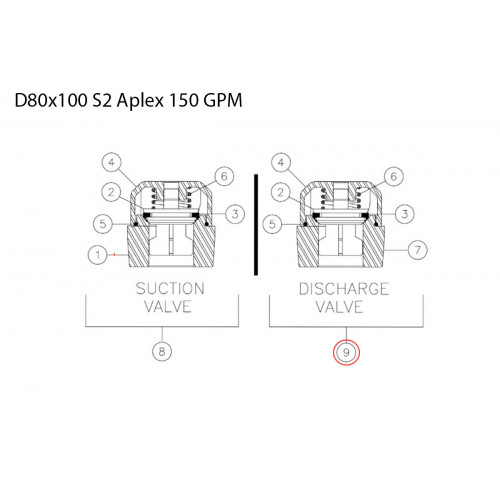 image 277781059 Valve assembly - discharge for Vermeer Navigator D80x100 S2 Aplex 150 GPM BORG Pumps GMBH