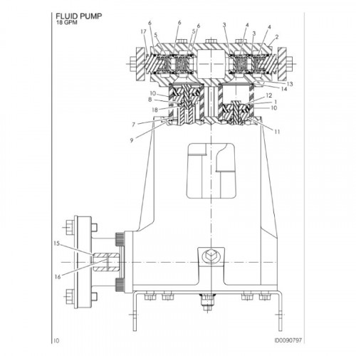 #14 - Coupling (pump to drive motor) 499-066