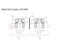 Valve seat - suction 277781043 Aplex 150 GPM