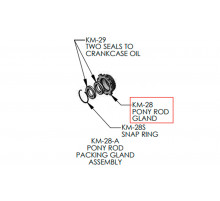Pony Rod Gland for Double Seal for KERR KM-3250, KM-3250BC,KM-3250PT, KM-3300PT (KM-28)