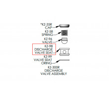 Discharge valve seat for KERR KZ-3150PT (KZ-98)