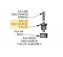 Discharge Valve (Monel) for KERR KM-3250, KM-3250BC (KM-42)