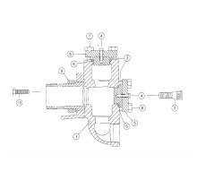 Valve cover & cyl. head plug retainer 244460-017