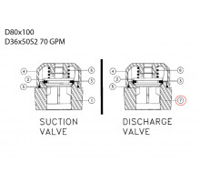 Piston - fastener end 279264001 Aplex 150 GPM