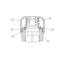 Valve Seat, Discharge for APLEX SC-45 (7206-0289-00B)