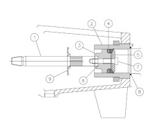 Piston keeper 296251340 Aplex 150 GPM
