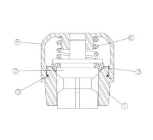 Piston cup hsn & kevlar 296285099