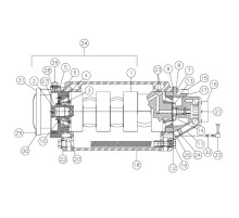 Sc - 170 lh - crankshaft kit w/ bearings 296253159 Aplex 200 GPM