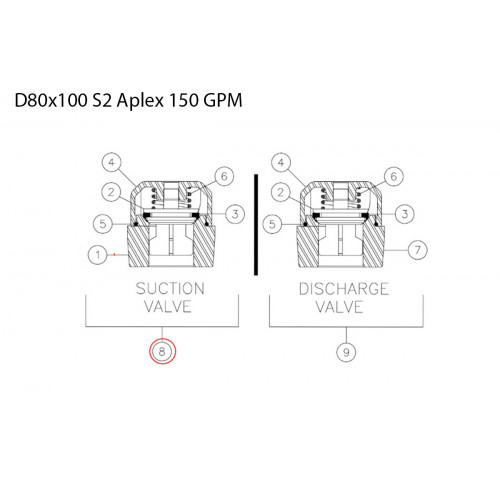 image 277781057 Valve assembly - suction for Vermeer Navigator D80x100 S2 Aplex 150 GPM BORG Pumps GMBH