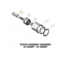 Piston pusher for KERR KT-3350PT, KT-3400PT (KT-265)