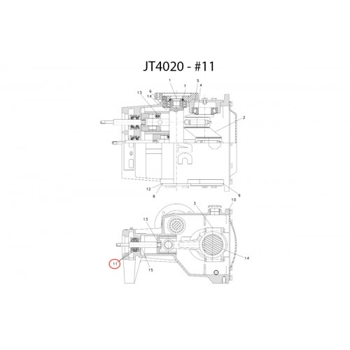 image scheme 157-739 Internal seal for Ditch Witch JT4020 BORG Pumps GMBH