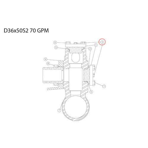 Cap screw-1/2 nc-1 1/4 hex hd 239383023 Aplex 150 GPM