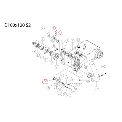 Gasket - discharge (4.125 od) 277780002 Aplex 200 GPM