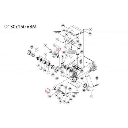 Gasket - discharge (4.125 od) 277780002 Aplex 200 GPM