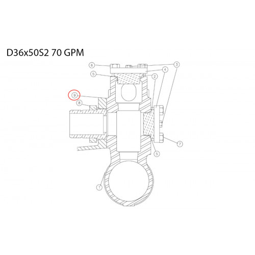 Hex hd cap screw - 5/8 x 2 1/4 277781035 Aplex 150 GPM