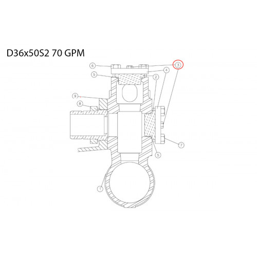 Polyurethane thrust 277781047 Aplex 150 GPM