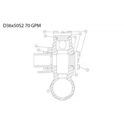 Valve assembly - discharge 277781059 Aplex 150 GPM