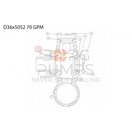 Hex hd cap screw - 5/8 x 2 1/4 277781035 Aplex 150 GPM