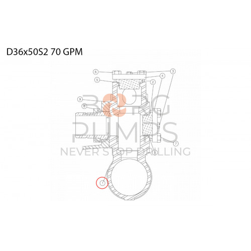 Valve seat - suction 277781043 Aplex 150 GPM