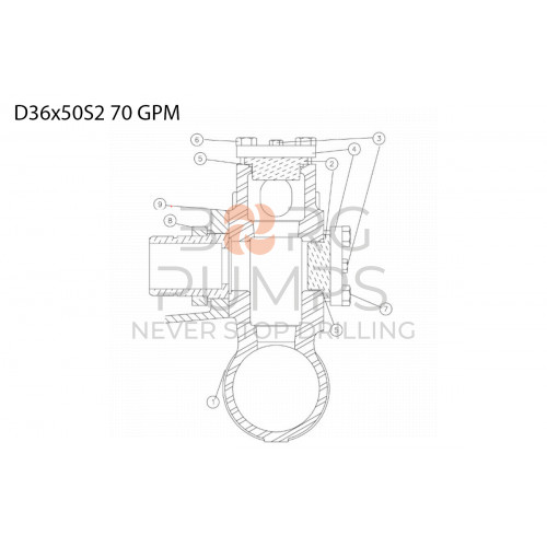 Valve assembly - discharge 277781059 Aplex 150 GPM