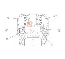 Piston - rod 278254001