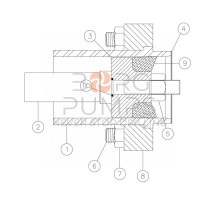 Nut - 8l piston rod 277780085
