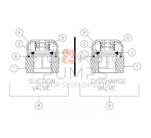 Valve seat - suction 277780072 Aplex 200 GPM