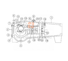 #4 - Gasket-crankcase cover 239383011