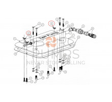 Piston Chamber Cover Inspection Glass Wing Nut for KERR KT-3350PT, KT-3400PT (KA-KM-KP-KT-190-8)