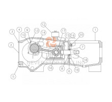 #2 - Cover - crankcase 277780005 Aplex 200 GPM