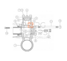 Fluid end-ductile iron 244643019 Aplex 150 GPM