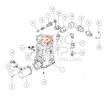 8fjicx6m jic st reducer 61500001 for Vermeer Navigator D16x20/D20x22 S2