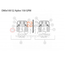 Valve seat - suction 277781043 Aplex 150 GPM