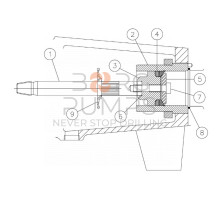 Piston - rod 279254001 Aplex 150 GPM