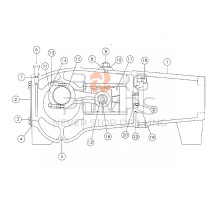 Crankcase cover 224408-077