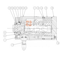 Seal 180009859 for Vermeer Navigator D16x20/D20x22 S2