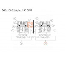 Valve assembly - discharge 277781059 Aplex 150 GPM