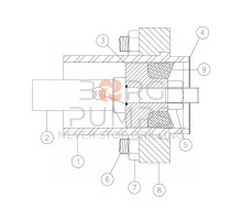 Liner - 4" chrome oxide piston 277780081 Aplex 200 GPM