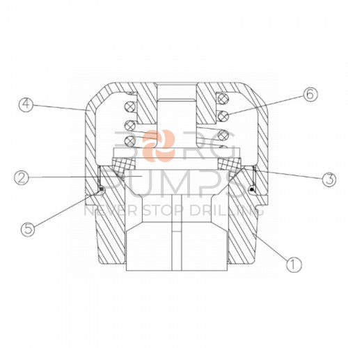 pic_296285100-Piston-keeper-(?5-on-pic.).jpg image 296285100 Piston keeper (?5 on pic.) BORG Pumps GMBH