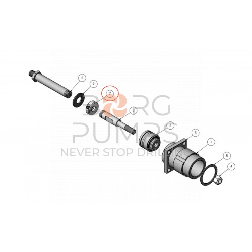 pic_clamp_pony_rod_to_piston_rod_km_280.jpg image Clamp, Pony Rod to Piston Rod for KERR (KM-280) BORG Pumps GMBH