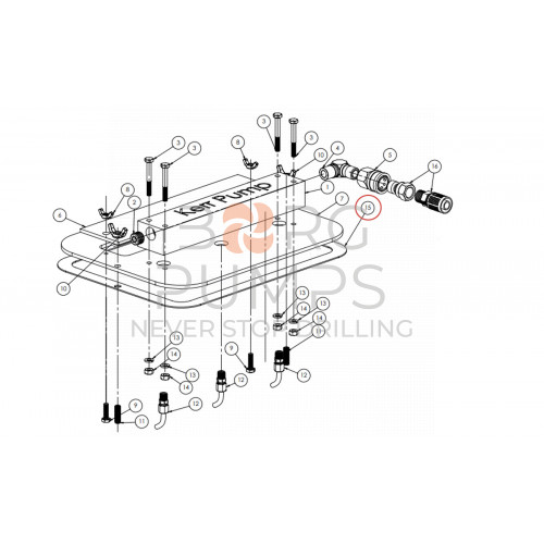pic_gasket-piston-chamber-cover-q5450-191.jpg image Gasket, Piston Chamber Cover for KERR (Q5450-191) BORG Pumps GMBH