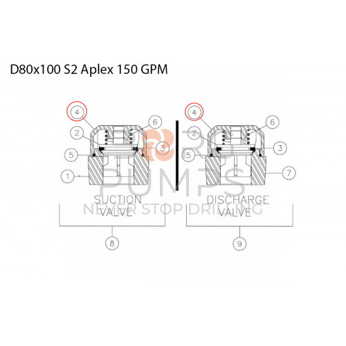 image 277781049 Guide cage for Vermeer Navigator D80x100 S2 Aplex 150 GPM BORG Pumps GMBH