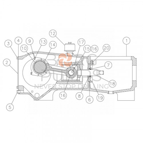 pic_277780004-Frame---power-for-Vermeer-Navigator-D130x150-VBM.jpg image 277780004 Frame - power for Vermeer Navigator D130x150 VBM BORG Pumps GMBH