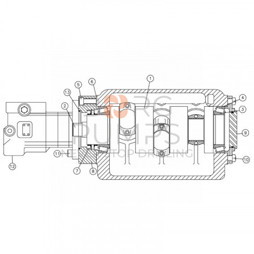 img_244460011-Spline-adapter-(?2-on-pic.).jpg foto 244460011 Spline adapter (?2 on pic.) BORG Pumps GMBH