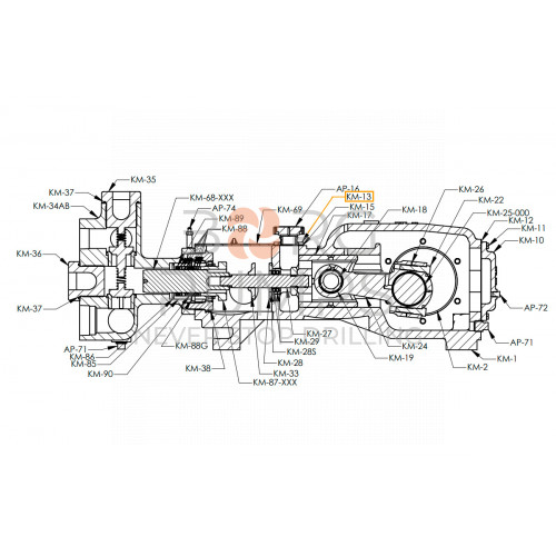 pic_crosshead_cover_plate_km_13.jpg image Crosshead Cover Plate for KERR (KM-13) BORG Pumps GMBH