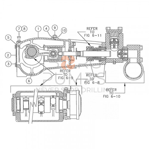 pic_238383-005-Power-frame-(for-dipstick)-for-Vermeer-Navigator-D50x100A.jpg image 238383-005 Power frame (for dipstick) for Vermeer Navigator D50x100A BORG Pumps GMBH