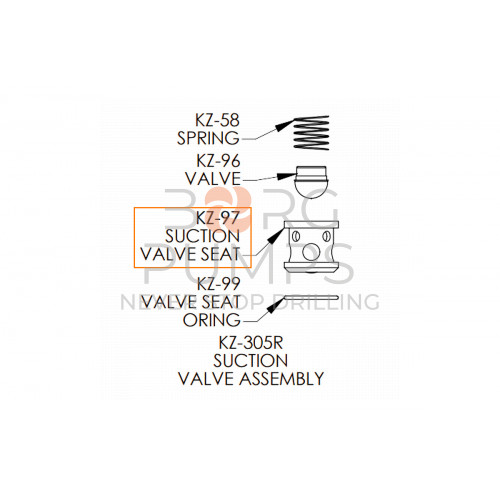 img_intake_valve_seat_kz_97.jpg foto Intake valve seat for KERR (KZ-97)BORG Pumps GMBH