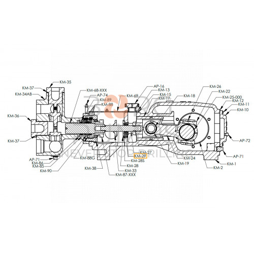 pic_pony_rod_oil_seal_req_2_per_set_km_29.jpg image Pony Rod Oil Seal (Req. 2 per Set) for KERR (KM-29) BORG Pumps GMBH