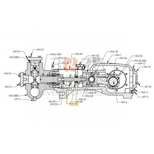 pic_pony_rod_splash_guard_km_33.jpg image Pony Rod Splash Guard for KERR (KM-33) BORG Pumps GMBH